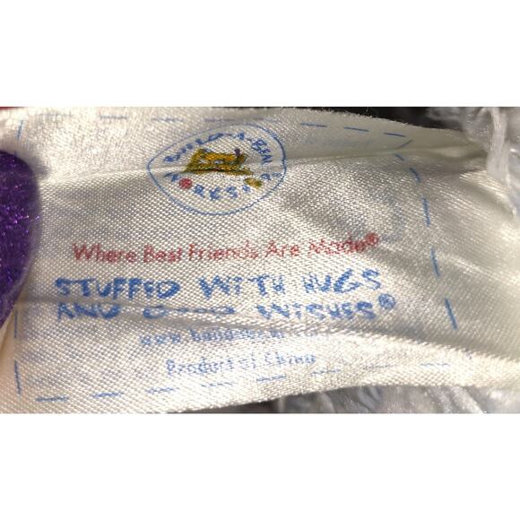 Build A Bear Blue Curly Teddy Bear Plush Stuffed Animal RETIRED Powder Blue 16" - Picture 15 of 16